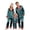 Navy, variant on HNMKIU Father Son Matching Christmas Pajamas Family Sleepwear Sets Long Sleeve Silk Like Loungewear Outfit for Parents Kids Holiday Cozy Nightwear
