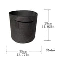 thumbnail image 3 of Gallon Grow-bag Heavy Thickened Nonwoven Plant Fabric Pot with Handles, 3 of 9