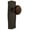 Oil-Rubbed Bronze, variant on Nostalgic Warehouse Prabrn_Dp_Nk Brown Porcelain Solid Brass Dummy Door Knob Set - Bronze