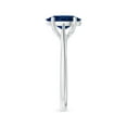 thumbnail image 3 of Angara Natural 2 Ct. Blue Sapphire Solitaire Ring in Sterling Silver for Women (Ring Size: 11), 3 of 9