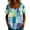 #294-Mint Green, variant on Short Sleeve Women's Tops Button up Casual Polka Dot Print Square Neck for Summer All Occasions