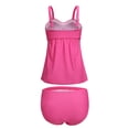 thumbnail image 4 of Tankini de Tamaño Mujeres Moda de Moda Casual Verano Playa - Rosado XXXL Macarena Traje de baño de Tankini de las mujeres, 4 of 8