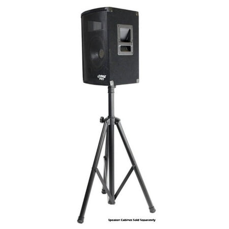 PYLE - Pro Universal Tripod Speaker Stand - Glossy Black