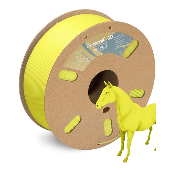 Filamento DURAMIC 3D PLA+ de 1,75 mm, 1 kg, color amarillo claro