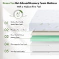 thumbnail image 3 of Beddle Queen Mattress,Beddle 6 inch Memory Foam Mattress Bed in a Box,Medium Firm with Soft Bamboo Cover, 3 of 8
