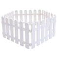 thumbnail image 1 of HLONK 5Pcs Garden Picket Fence Plastic White Edgings Decorative Landscape Path Panels, 1 of 10