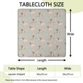 thumbnail image 2 of Labrador Dog Square Fitted Tablecloth with Elastic Edge,Square Table Cover,Washable Elastic Table Cover for Home Kitchen Party Decor 36"x36", 2 of 6