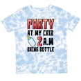 thumbnail image 3 of Inktastic Party at My Crib 2 A.m. Bring Bottle Baby Humor Boys or Girls Toddler T-Shirt, 3 of 5