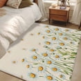 thumbnail image 4 of Spring Daisy Area Rugs 3'x5', Washable Small Throw Rugs for Living Room Bedroom, Farmhouse Vintage Botanical Blossom Florals Indoor Outdoor Rug Non-Slip Low Pile Carpet Runner Reversible Floor Mats, 4 of 8