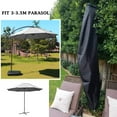 thumbnail image 5 of Robust Patio Umbrella Covers, 420D Oxford Solar Umbrella Full Weather Protection, Easy Installation Windproof Design for 3-3.5m Patio Areas, 5 of 5