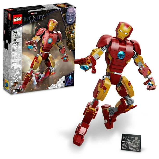 LEGO Iron Man Figure 76206 Collectible Buildable Toy, Kids Bedroom Display Model from Avengers: Age of Ultron, Infinity Saga Set - Walmart.com