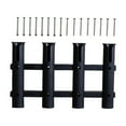 thumbnail image 1 of S SERENABLE Fishing Rod Holders 4 Tubes Boat Rod Holder Pole Racks Side-Mount -Off Tube for Black, 1 of 7