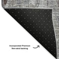 thumbnail image 3 of Addison Rugs Mayfield Washable Traditional Diamond Blue Rectangle Rug, 9' x 12', 3 of 6