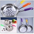 thumbnail image 3 of Kitchen Slotted Serving Spoon Stainless Steel Colander Portable Handle Slotted Spoon, 3 of 6