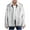 Gray, variant on XWSHYW Fall Jackets for Men Mens Warm Faux Furry Long Coat Jacket Winter Solid V-Neck Outerwear