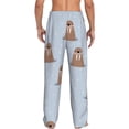 thumbnail image 7 of Salouo Playful Walrus Wonders Print Pajama Pants for Men, Lounge Pants Elastic Waistband Casual Men's sleepwear Loungewear Sleep Pajama Pant -XX-Large, 7 of 7