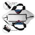 thumbnail image 4 of Pofeuu Colorful Betta Fish Print Reusable Grocery Bags - Washable, Foldable, Packable Tote, Large Handles, Heavy Duty, Zippered Top Pouch, 4 of 8