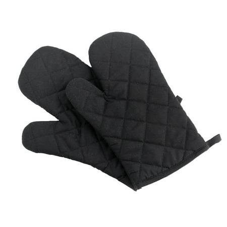 

1pair Oven Mitts Pot Holder Polyester Heat Easy Clean Baking Cooking