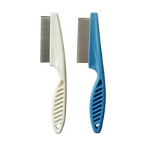 ufehgfjh Up to 60% off, 2pc Pet Hair Grooming Comb Flea Shedding Brush Puppy Dog Stainless Comb Clearance