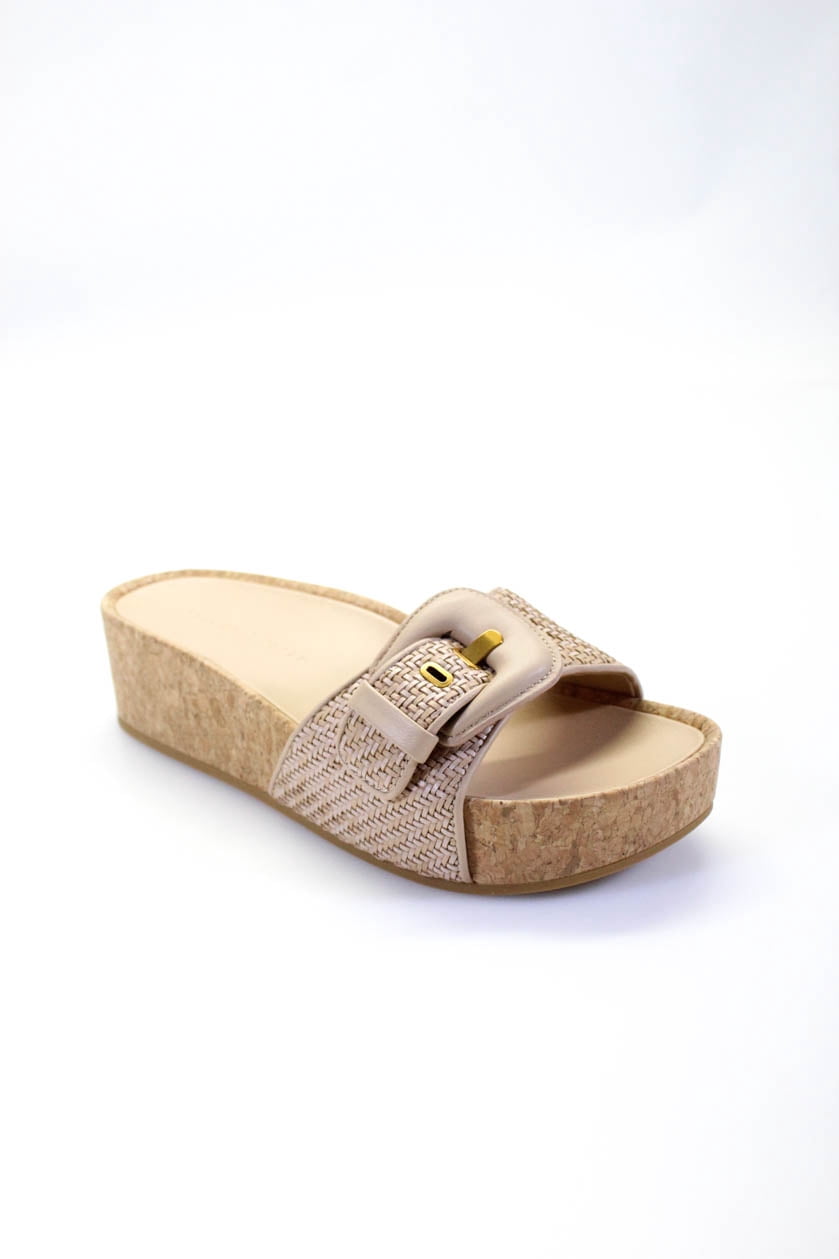 Veronica Beard Womens Dixie-2 Slides Natural Size 9.5 - Walmart.com