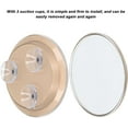 thumbnail image 3 of 30X Magnifying Mirror, Portable for Tweezing, Makeup, Eyebrows Round Magnified Mirror with 3 Suction Cups, Use for Checking Details (Gold), 3 of 8