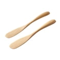 thumbnail image 4 of IFANLANDOR Cake Cream Spreader 2Pcs Wooden Butter Jam Spatula Light Brown For Kitchen Use And Food Shop, 4 of 8