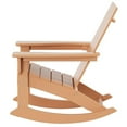 thumbnail image 7 of Parkdale Outdoor HDPE Plastic Adirondack Rocking Chair in Teak, 7 of 7