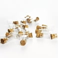 thumbnail image 5 of U8MO Lot 100pc 0.5ml Glass Vial Jars Containers Bottle Craft DIY Drift Bottle Pendant-White plastic plug-100pcs, 5 of 9