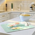 thumbnail image 6 of Iauyy Dish Drying Mat for Kitchen Counter, Super Absorbent & Hanging 16x18 / 18x24 Inch (S/M) Pastel Floral Watercolor Style, 6 of 8