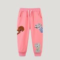 thumbnail image 2 of CUZIBR Toddler Baby Girl Cartoon Animal Pink Loose Pants Casual Pants For Children Clothes Boho Dailywear For Child, 2 of 6