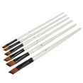 thumbnail image 3 of 6Pcs Nylon Paintbrush Brush Durable Short Handle Hand Feels Comfortable Easy Clean Repeatedly Art Supplies, 3 of 8