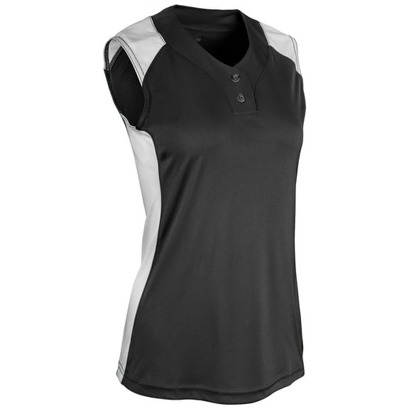 Champro Infinite 2-Button Sleeveless Softball Jersey Women's Black