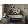 thumbnail image 2 of Bowery Hill Modern / Contemporary Fine Lines Wood Credenza in White, 2 of 7