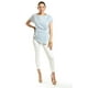 thumbnail image 5 of Blusa de corte asimetrico Roman Fashion /Juvenil, 5107 (Rayas azul marino) azul G, 5 of 5