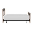 thumbnail image 4 of Hillsdale Furniture Matson Arched Black Metal Full Bed with Cherry Wood Posts, 4 of 10
