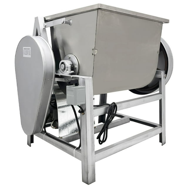 Batteur à Pâte Électrique Commercial de 50 kg sur Socle, Machine de Mélange d'Aliments avec Bol Inclinable à 90° 110 V
