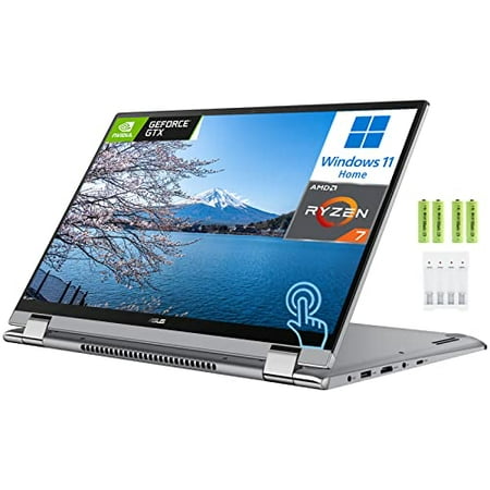 ASUS Zenbook Flip 15 15.6" 2-in-1 FHD Touchscreen Convertible Laptop Computer, AMD Ryzen 7 5700U (Beat i7-1180G7), 8GB RAM, 1TB PCIe SSD, NVIDIA GeForce MX450, Backlit KB, Windows 11 Home, w/Battery