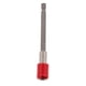 thumbnail image 2 of 1x Herramienta De Mano Para Coche 6.35mm De Destornillador De Tuerca De Tuerca Adaptador Broca Hexagonal Rojo 100mm, 2 of 7