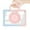 Blue+Pink, variant on Allytechgroup Rugged Clear Case for Apple iPad 10.2" 9th/8th/7th Generation, Rotating Stand Bumper Anti-Scratch Handle Kids Friendly Lightweight Case for iPad 10.2" 2021/2020/2019, Blue Pink