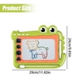 thumbnail image 3 of Magnetic Drawing Board for Kids with Three Primary Colors, No-Mess Learning Tool for Painting and Letter Practice, One-Button Erase and Portable Easy-Grip Handle (Blue), 3 of 4