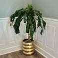 thumbnail image 6 of Modern Round  End Table, Hand Sculpted, Gold Finished Metal, 13.5 D x 14.75 H Inches, 6 lbs. (34 D x 37.5 H cm), 6 of 6