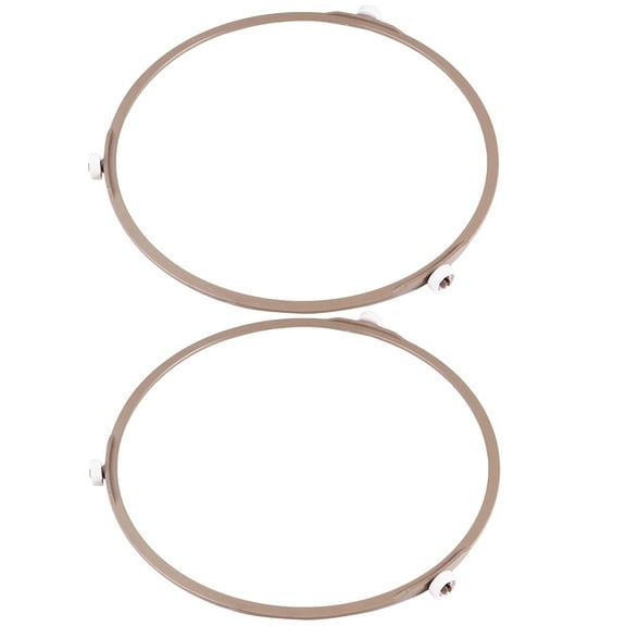 WHAMVOX  2 Pcs Glass Turntable Tray Microwave Roller Support Plate