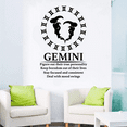 thumbnail image 2 of Gemini Zodiac Sign Gemini Horoscope Keep Boredom Out Of Their Lives Deal with Mood Swing Gemini Air Sign Bedroom Wall Decal Sticker Kids Adults Girls Boys Room Bedroom Decoration Size (40x24 inch), 2 of 3