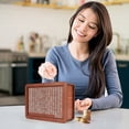 thumbnail image 7 of DAMAI Cash Vault Wooden Savings Box, Upgrade Savings Challenge Box Wooden Cash Saving Box, Wooden Money Saving Challenge Box with Money Target and Numbers, 7 of 7