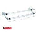 thumbnail image 4 of Delta 75225 Tesla, 24" Double Towel Bar, Chrome, 4 of 5