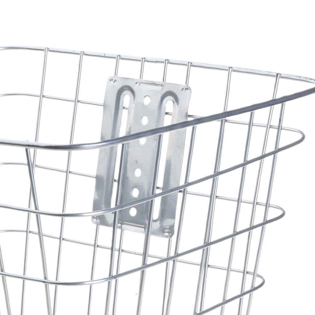 Detachable Front Bike Basket Electric Bikes Storage Basket Cycling Bike Wire Basket for Bike Road Bikes Travel