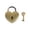 Bronze, variant on Esaierr Heart Shaped Padlock,Mini Metal Lock with Key Padlock Couple Wishing Lock 2.3x1.7in