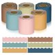 thumbnail image 1 of 6 rollos de 60 metros (196,8 pies) de bordes coloridos para decoración de tablones de anuncios con diseño festoneado., 1 of 5