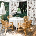 thumbnail image 4 of Western Cowboy Outdoor Curtains for Patio Waterproof, Retro Brown Desert Ethnic Horse Grommet Curtains for Porch Outside Privacy Drape for Gazebo Garden Pergola, 2 Panels, 54x108in, 4 of 9
