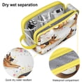 thumbnail image 4 of Toiletries Bag,German Shepherd Dogs with Flowers Mens Womens Toiletry Bag Bathroom Bag,Waterproof Toiletry Travel Bag Dopp Kit Shaving Bag 11x6.3x5.1 Inch, 4 of 5